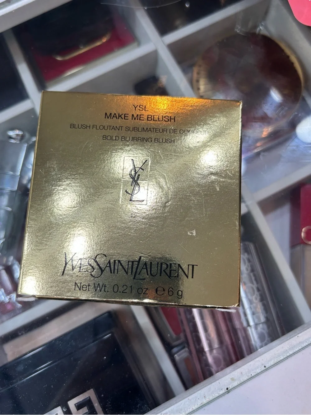Yves Saint Laurent Make Me Blush - Color: 12 Honeymoon - caramel shimmer